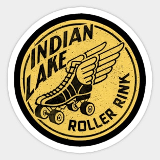 Vintage Indian Lake Roller Skating Sticker